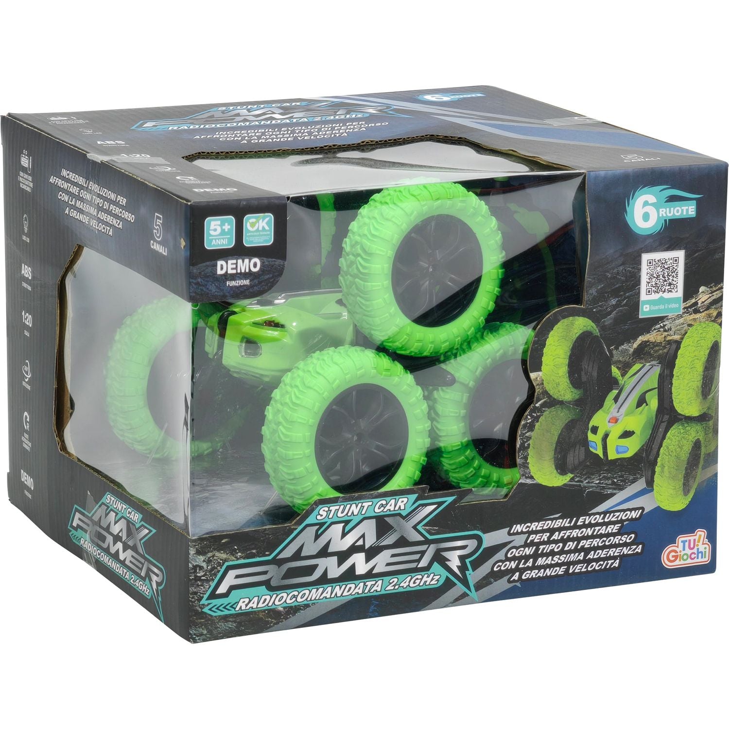 TU GIOCHI - Auto Radiocomandata Stunt Car Max Power